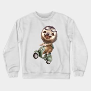 Runaway Sloth  logo Crewneck Sweatshirt